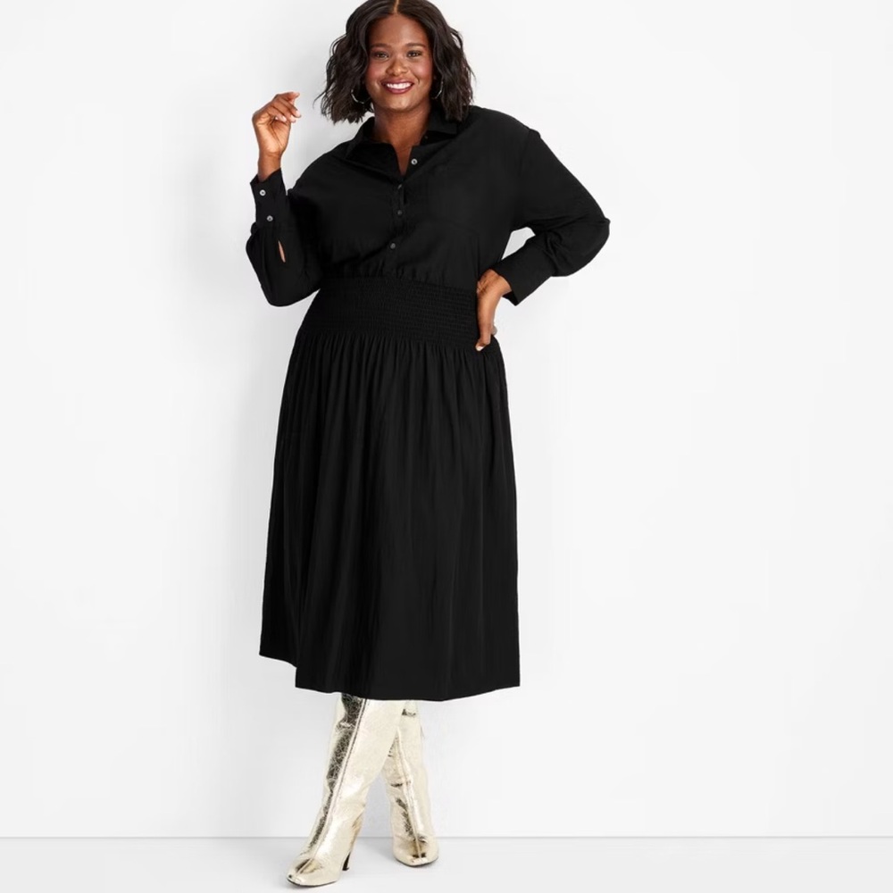 Future Collective Black Long Sleeve Dress